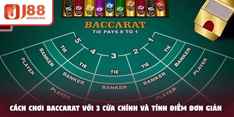 Cách chơi baccarat với 3 cửa chính